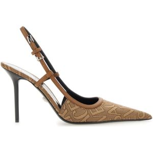 Versace Logo Print Pumps , Beige , Dames , Maat: 36 EU