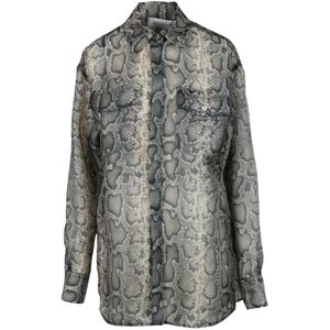 Sportmax, Dames, Blouses & Shirts, Veelkleurig, Maat: 2XS Poliester,