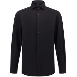 Boggi Milano - Regular Fit Japanse Jersey Polo Shirt - Zwart - Poloshirt