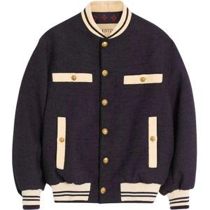 Valentino, Heren, Jassen, Blauw, Maat: M Tweed,