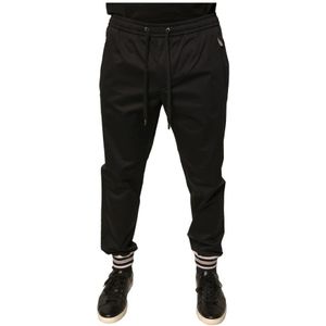 Dolce & Gabbana, Heren, Broeken, Zwart, Maat: L Katoen,