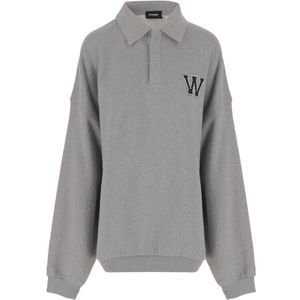 We11Done, Heren, Sweatshirts & Hoodies, Grijs, Maat: S Katoen,