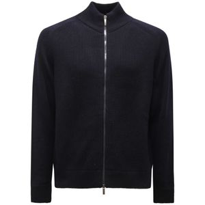 Peserico, Heren, Truien, Blauw, Maat: S Wol,