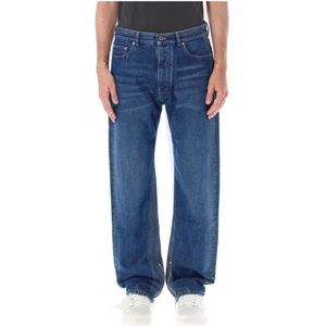 Off White, Heren, Jeans, Blauw, Maat: W32 Katoen,