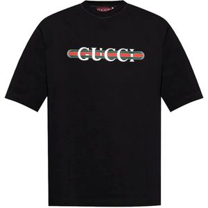 Gucci, Heren, Tops, Zwart, Maat: 2XL Katoen,