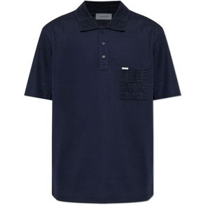 Ferragamo, Heren, Tops, Blauw, Maat: S Katoen,