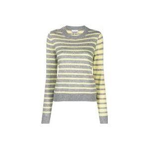 Ganni Stijlvolle Sweater Pullover , Multicolor , Dames , Maat: M