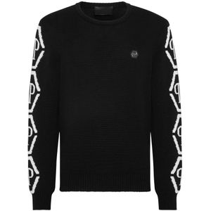 Pullover - Ronde Hals - Hexagon - Katoenmix