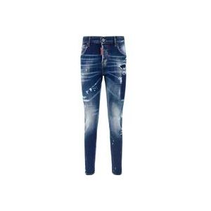 Dsquared2 Slim Fit Blauwe Jeans , Blue , Dames , Maat: S