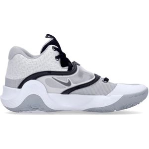 Nike Skate Schoenen Wit/Zwart/Grijs Basketbal Stijl , Gray , Heren , Maat: 42 1/2 EU