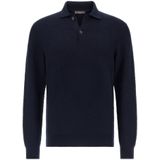 Boggi Milano - Trui - Navy - Knitwear - Lange Mouw