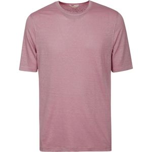 Filippo De Laurentiis, Heren, Tops, Roze, Maat: S Linnen,