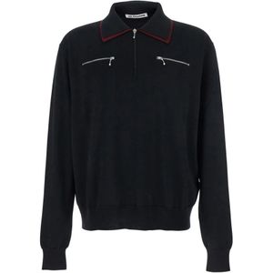 Jil Sander, Heren, Truien, Zwart, Maat: M Wol,