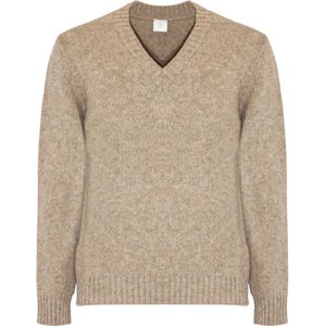 Eleventy, Heren, Truien, Beige, Maat: XL Wol,