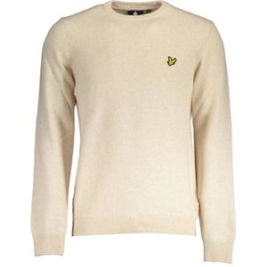 Lyle & Scott, Heren, Truien, Beige, Maat: S Wol,