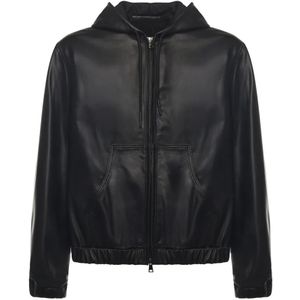 Giuliano Galiano, Heren, Jassen, Zwart, Maat: XL Suède,