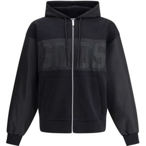 Gcds, Heren, Sweatshirts & Hoodies, Zwart, Maat: M Katoen,