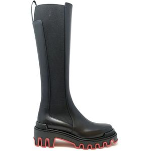 Christian Louboutin, Dames, Schoenen, Zwart, Maat: 39 EU Leer,