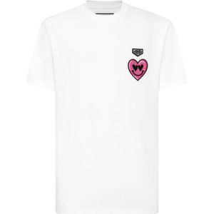 Philipp Plein, Heren, Tops, Wit, Maat: XL Katoen,