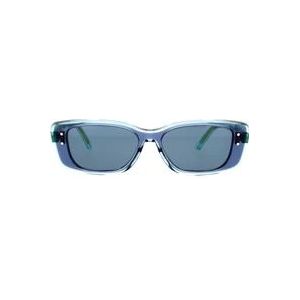 Dior Moderne Transparante Zonnebril met Blauw Acetaat Montuur en Blauwe Verloopglazen , Blue , Dames , Maat: 53 MM