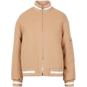 Msgm, Dames, Jassen, Beige, Maat: XS Wol,