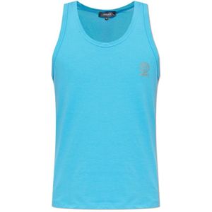 Versace, Heren, Tops, Blauw, Maat: XL Katoen,