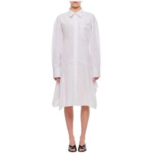 Stella McCartney, Dames, Jurken, Wit, Maat: 2XS Katoen,