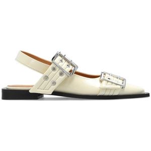 Ganni, Dames, Schoenen, Beige, Maat: 36 EU