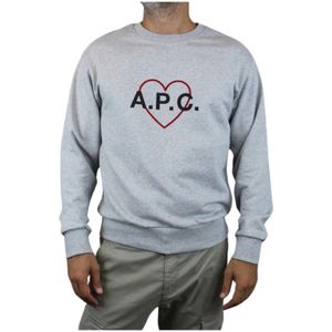 A.p.c., Heren, Sweatshirts & Hoodies, Blauw, Maat: XL Jersey,