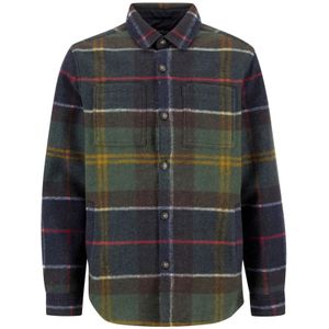 Barbour, Heren, Overhemden, Groen, Maat: L Poliester,