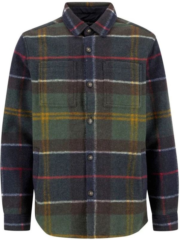 Barbour, Heren, Overhemden, Groen, Maat: L Poliester,