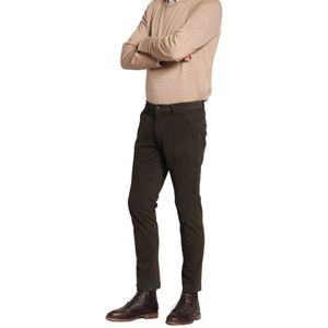 Mason's, Heren, Broeken, Bruin, Maat: XS Gabardine,