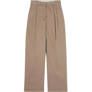 Róhe, Dames, Broeken, Beige, Maat: S L30 Katoen,