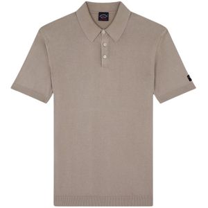 Paul & Shark, Heren, Tops, Beige, Maat: L Katoen,