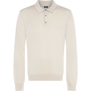 Franzese Collection, Heren, Sweatshirts & Hoodies, Beige, Maat: 3XL Wol,