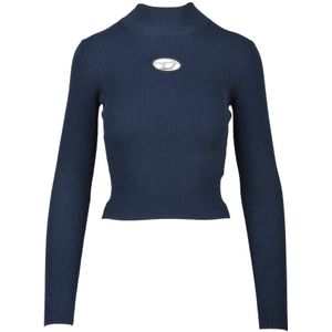 Diesel, Dames, Truien, Blauw, Maat: L Viscose,