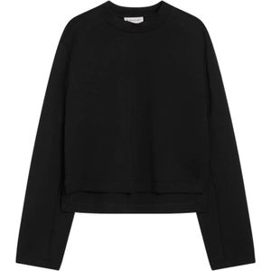 Moncler, Dames, Sweatshirts & Hoodies, Zwart, Maat: M