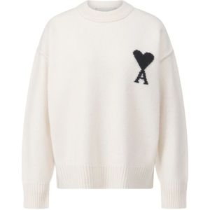 Ami Paris, Dames, Truien, Wit, Maat: 2XS Wol,