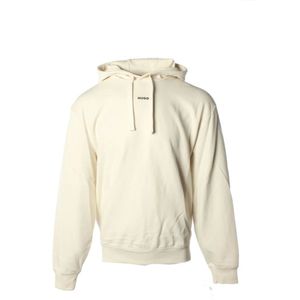 Hugo, Heren, Sweatshirts & Hoodies, Beige, Maat: L Katoen,