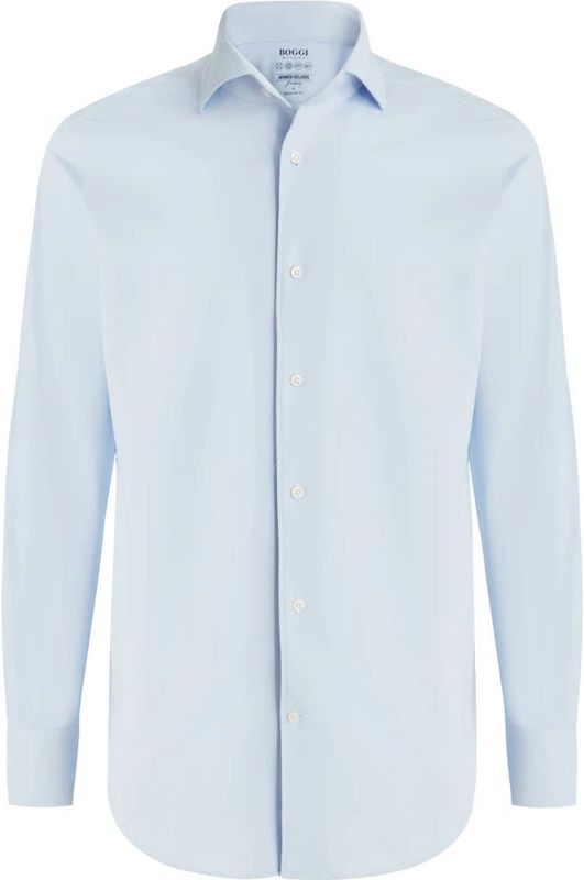 Boggi Milano - Regular Fit Japanese Jersey Polo Shirt - Blauw - Overhemden