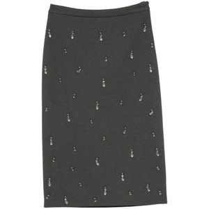 Semicouture, Dames, Rokken, Grijs, Maat: L