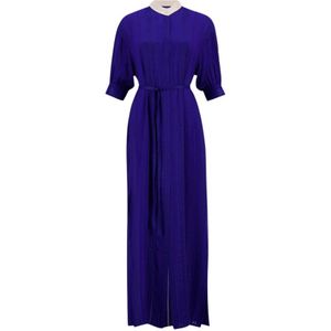 Zeus+Dione, Dames, Jurken, Blauw, Maat: S Zijde,