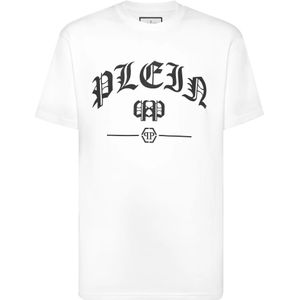 Philipp Plein, Heren, Tops, Wit, Maat: XL Katoen,