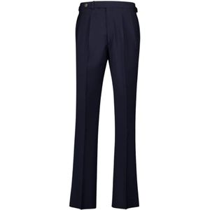 Boglioli, Heren, Broeken, Blauw, Maat: L Wol,