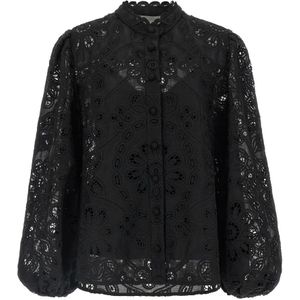 Zimmermann, Dames, Blouses & Shirts, Zwart, Maat: XS Katoen,