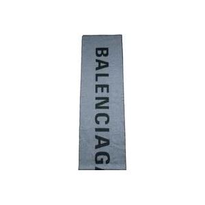 Balenciaga Tweekleurige zwarte en grijze wollen sjaal , Gray , Heren , Maat: ONE Size