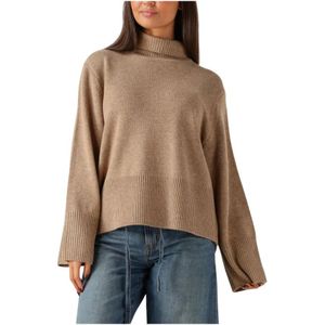 Second Female, Dames, Truien, Beige, Maat: XS Wol,