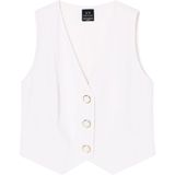 Armani Exchange, Dames, Jassen, Wit, Maat: 2XS Poliester,