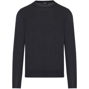 Gran Sasso, Heren, Truien, Blauw, Maat: 3XL Katoen,