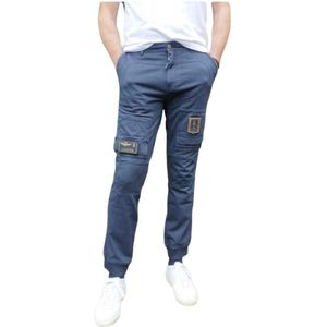 Aeronautica Militare, Heren, Broeken, Blauw, Maat: L Katoen,